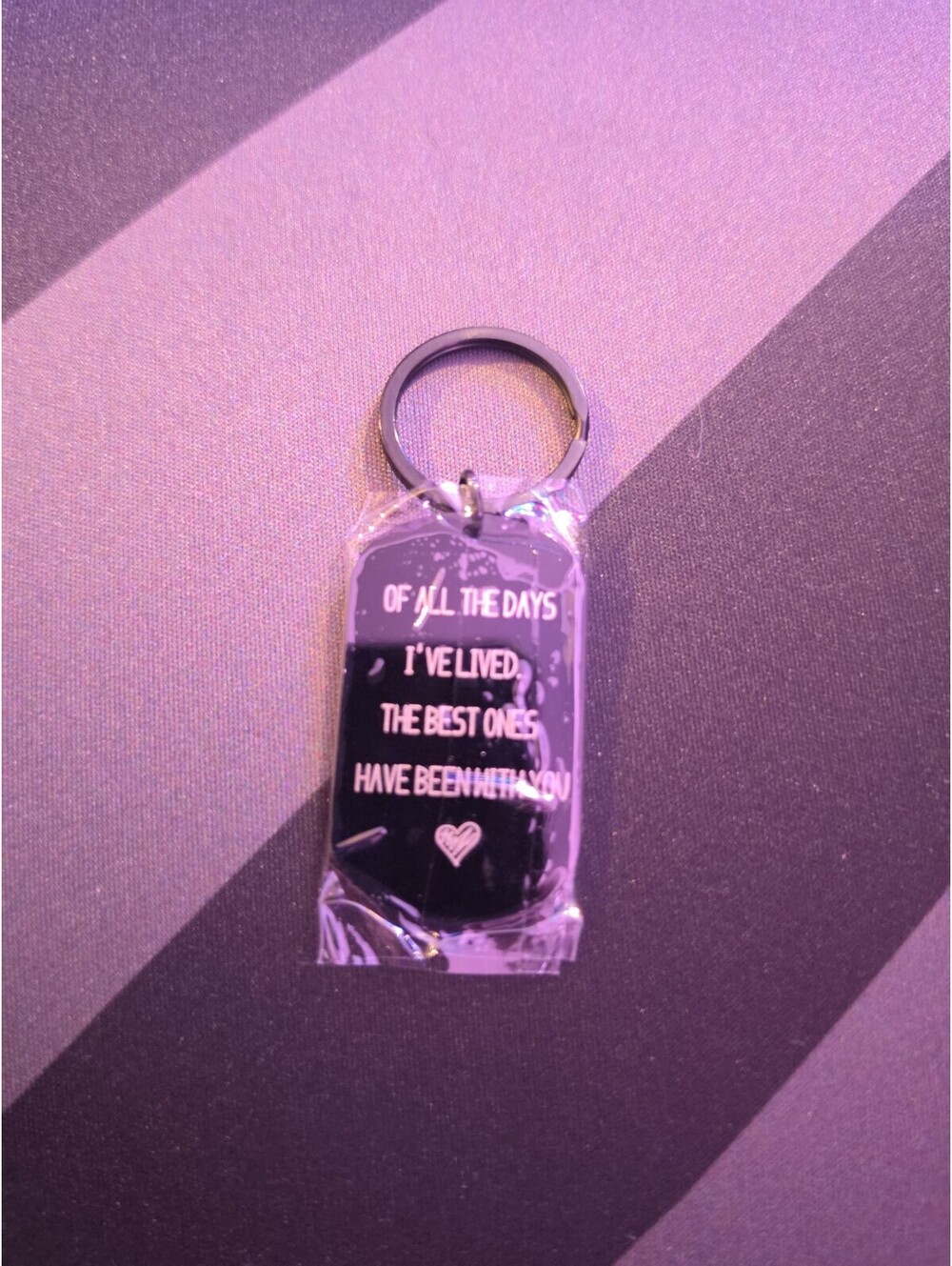 Of All The Days I've Lived The Best Ones Have Been With You Love Keychain